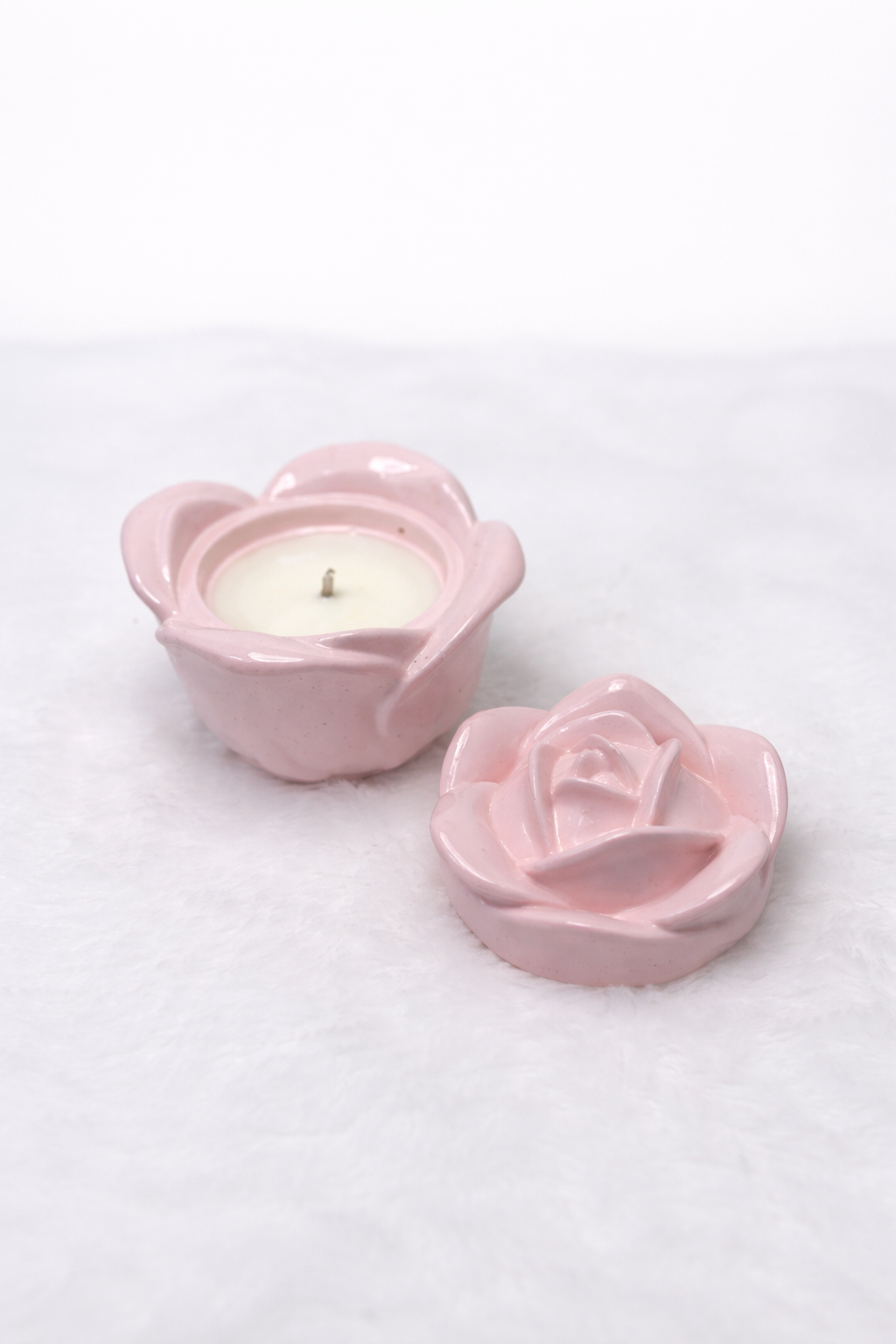 Pink Rose Candle
